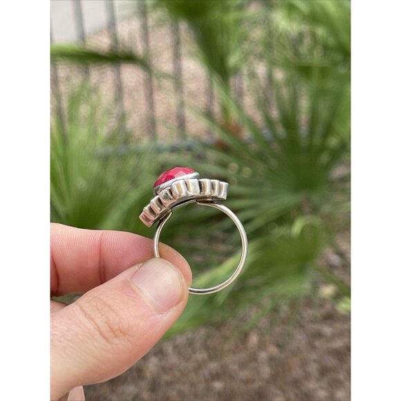 Nicky Butler Sterling Silver Ring Size 12 Multi Moonstone Amethyst Ruby Vintage - Picture 10 of 10